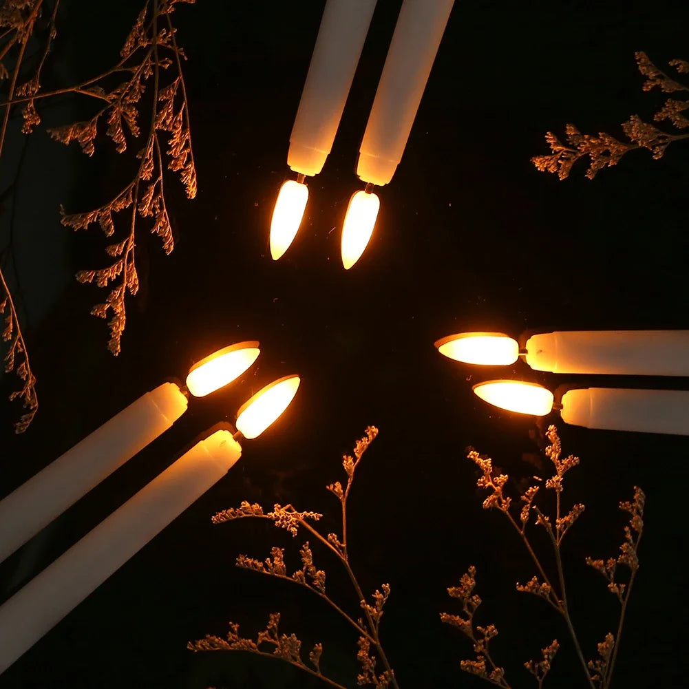 Flameless Taper Candles with Remote Control Flickering LED Candles Taper Warm White Light LED Candlesticks for Christmas Wedding